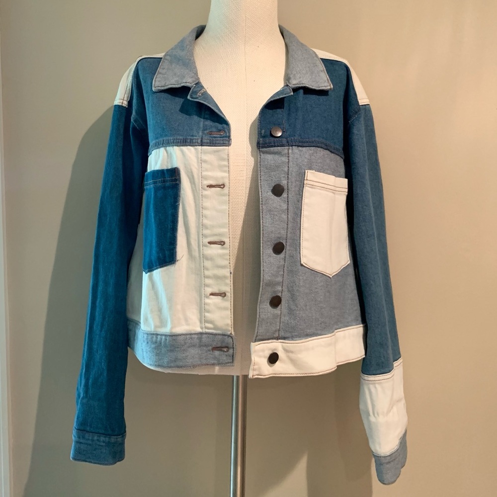 Wild Fable Patchwork Denim Jacket - image 1